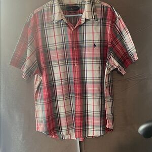 Ralph Lauren Red and White Checkered Shirt